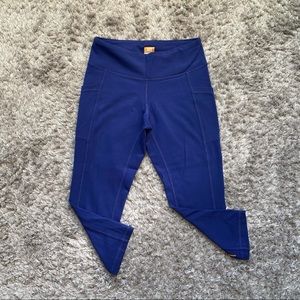 Lucy, Royal Blue, Capri-Length, Women’s Leggings, Size Small, Pockets on side!